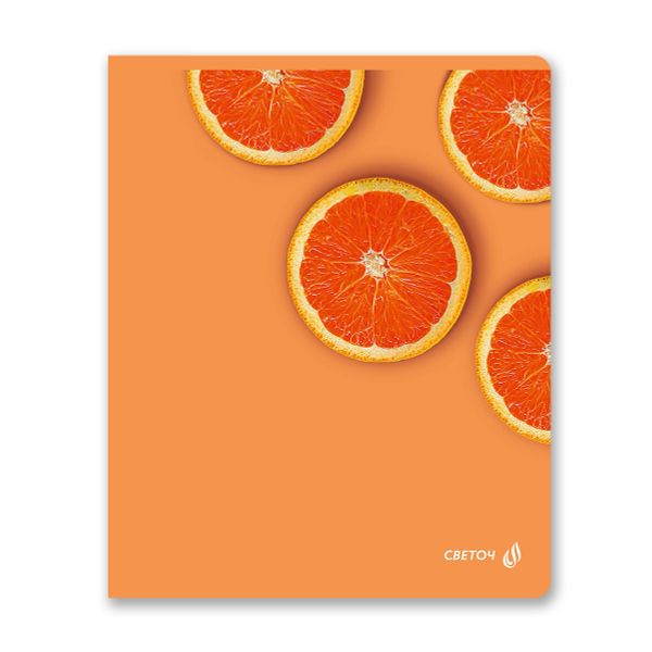 Тетрадь ученическая общая, матовая ламинация, A5+ 96 л. на скобе 65 г/м², белизна 100 %, 5 шт, клетка, 01005 Абрикосовый краш, Светоч 96Т16