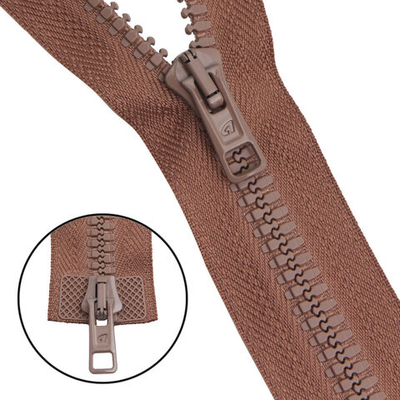 Молния трактор Arta Т6 (6 мм) 2 зам., разъем., 75 см, цв. 072 бежевый, уп.5 шт