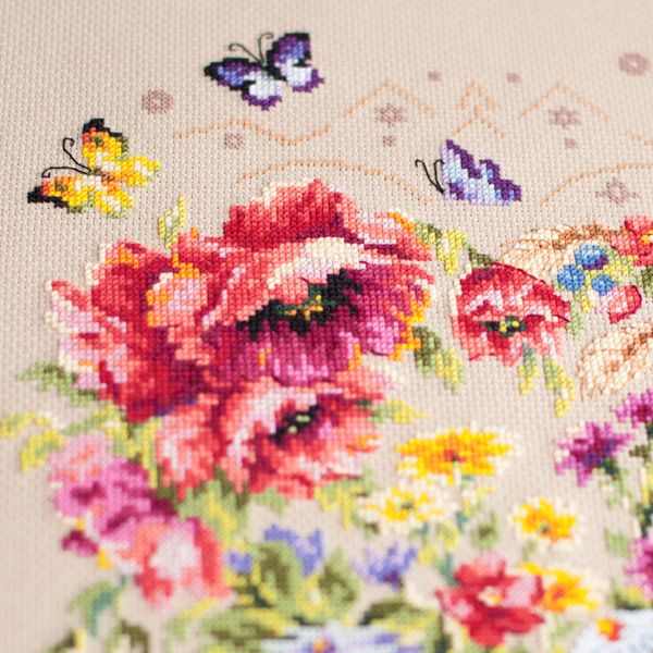 Набор для вышивания нитками Чудесная игла, Сияние Сердца 26х34 см