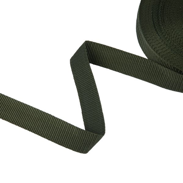 Стропа (ременная лента) 30 мм / 25 метров, толщ. 0.94 мм, [17.1 г/пог.м], 100% п/п, хаки, Gamma 3075