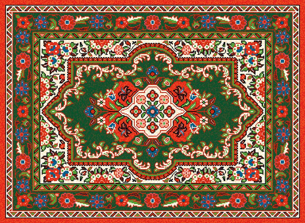 Пазл фигурный деревянный 156 элементов, PZLF-031 Ковер из прошлого, Фрея