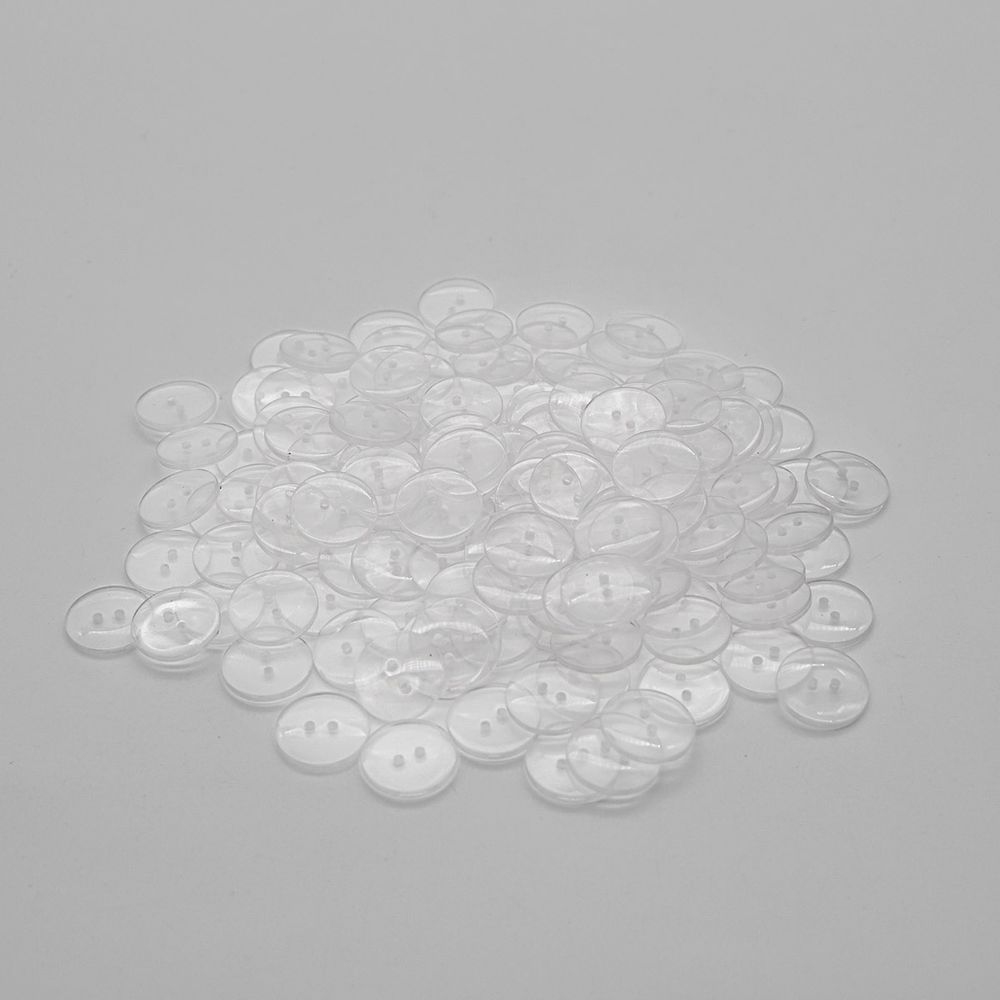 Пуговицы 2 прокола 36L (прозрачный), 0310-2837F, 144 шт
