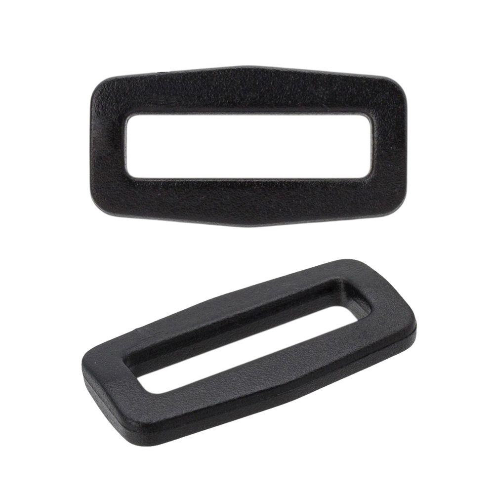 Рамка однощелевая 20 мм, 20 шт, ацеталь, черный, ОЩ-20