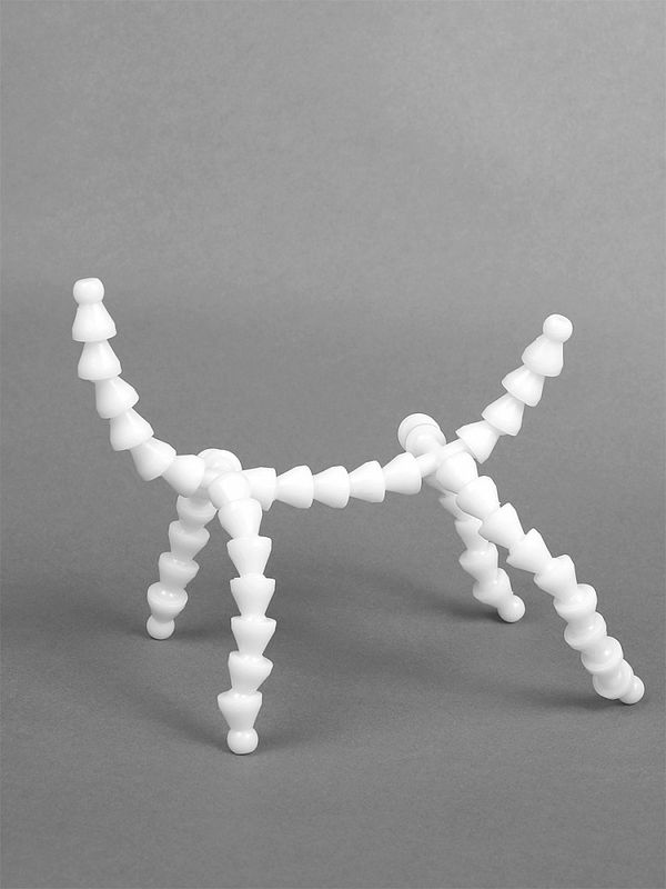 Скелет для игрушки с хвостом 23 см, передние лапы 7 звеньев 8см задние лапы 9 звеньев -10см