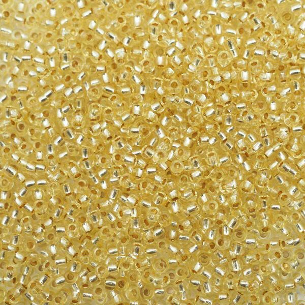 Бисер Preciosa прозрачный с серебр.центром 10/0, круг.отв, 50 г, (18283)