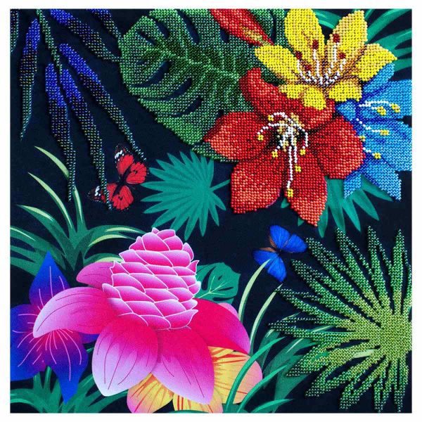 Набор для вышивания бисером Созвездие, Райский сад 30х30см