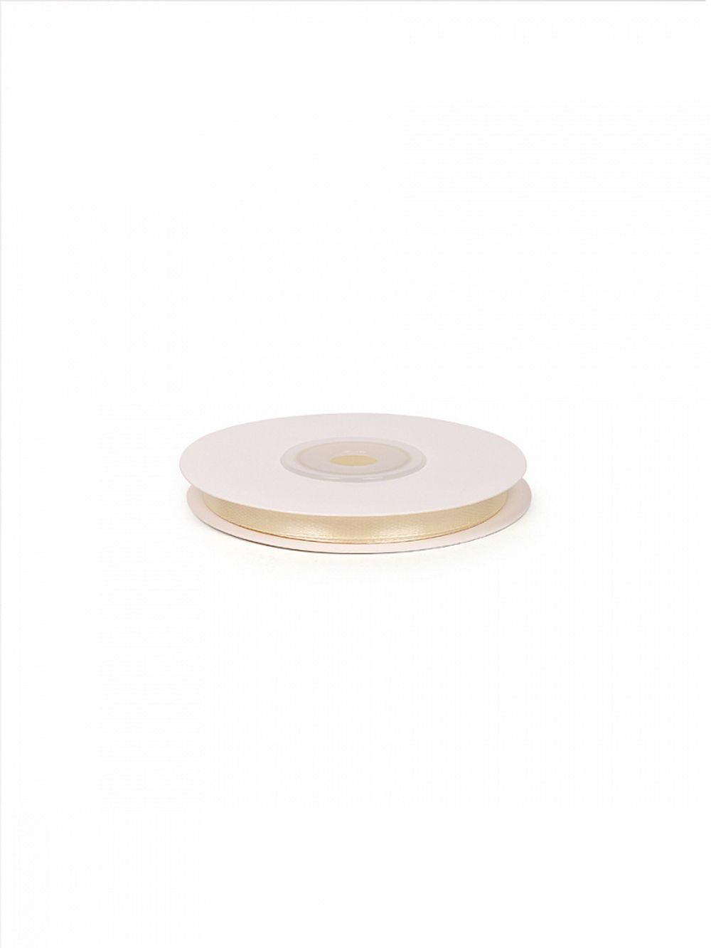 Лента атласная 1-сторонняя 6.0 мм / 22.5±1 метра, 3004 св.кремовый, Magic4Hobby