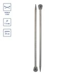 Спицы прямые металл ⌀7.0 мм, 25 см, никель, Gamma MKP25