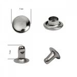 Хольнитены односторонние сталь 7х7 мм, №33, TBY.5107 цв. никель уп. 1000 шт, TBY