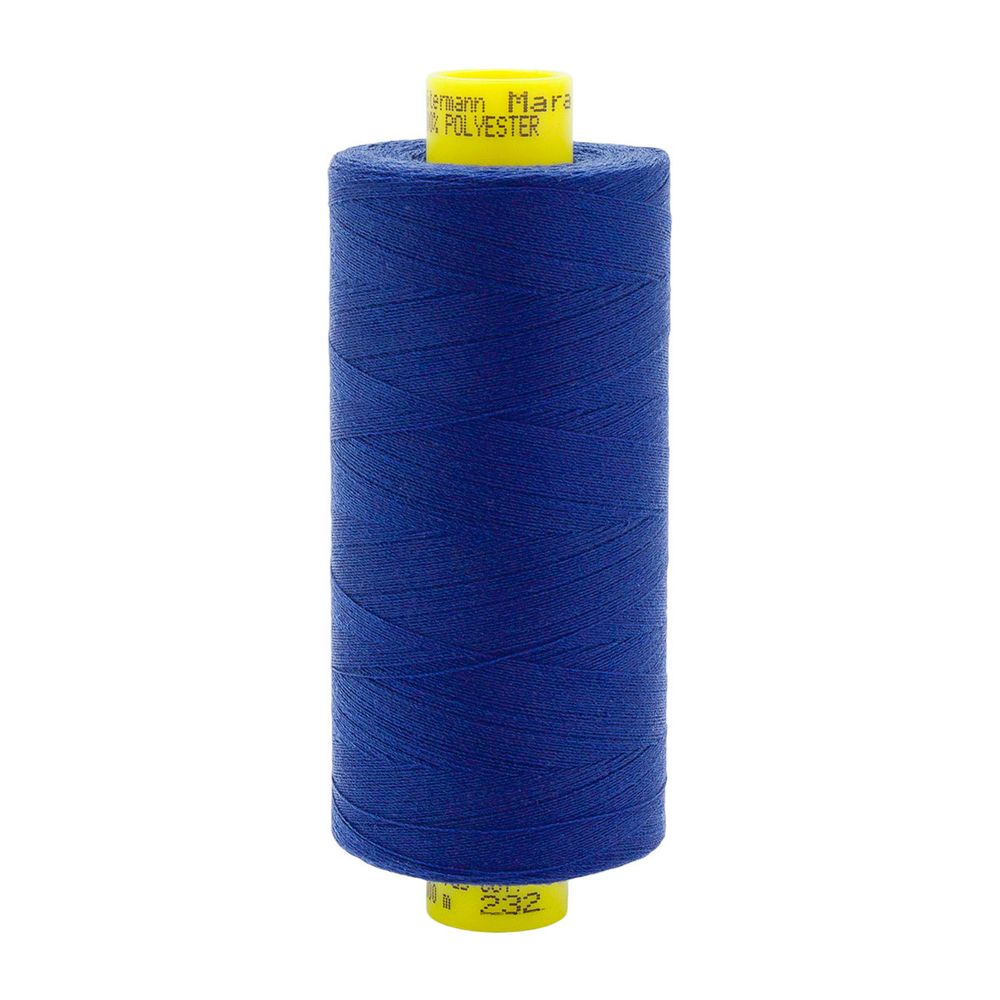 Нитка особо тонкая Gutermann Mara №150 (150/2), 1000 м, 713953, цв. 232 кобальт, 1 катушка