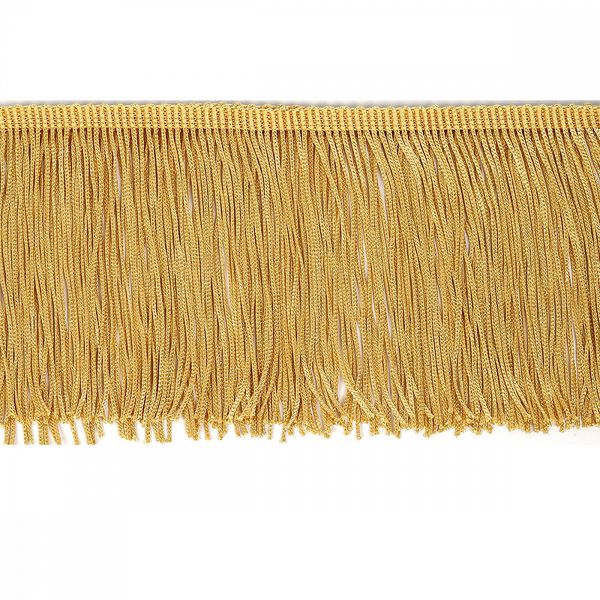 Бахрома отделочная широкая 150.0 мм / 4.5 метра, цв.золото