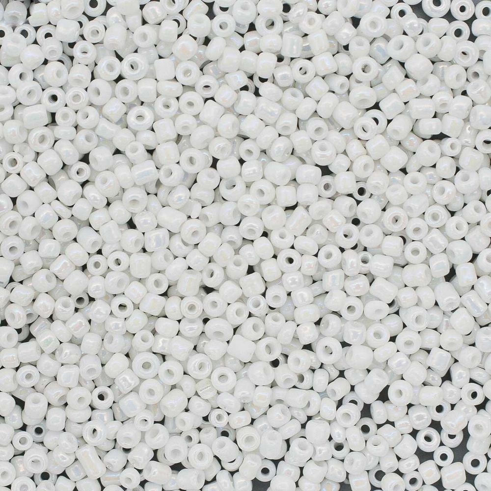 Бисер Astra&amp;Craft 11/0 (2.1 мм), 200 г (10х20 г), цв. 401 белоснежный