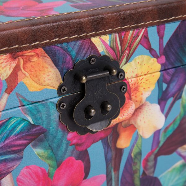 Шкатулка декоративная сундучок 35х21х19 см, 018 Красота орхидей, Gamma DBK-03