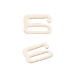 Крючки для бюстгальтера металл 10.0 мм, 50 шт, бежевый, Globus