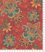 Ткань для пэчворка Peppy Сказочный восток, отрез 50х55 см, 146 г/м², СВ-05 красный, Peppy