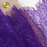 Кружево шантильи (реснички) 170 мм, A88 цв.A0507 сиреневый неон, 3 метра, Kruzhevo