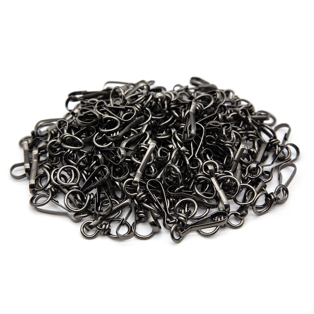 Карабин металл 10.0 мм (55х14 мм), 816-631, чер.никель, уп.100 шт