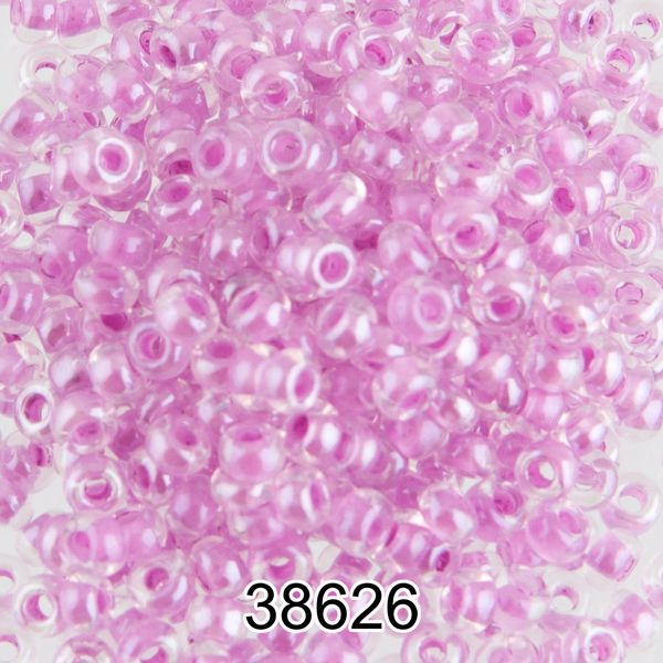 Бисер Preciosa 10/0 (2.3 мм), 500 г, 38626 (Ф424) св.сиреневый