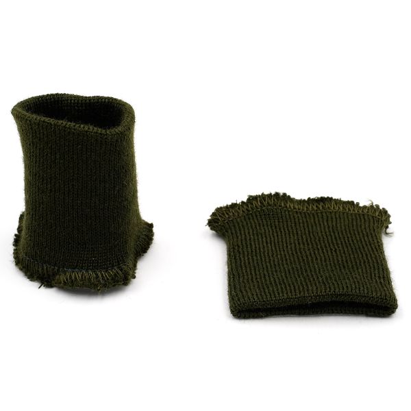 Манжеты трикотажные 6.0х7.0 см, 1 пара, тонкие малые 14 кл, 1х1, 369/1 оливковый