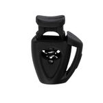 Фиксатор (зажим) для шнура пластик 1 отв., ⌀3.0 мм, 24 шт, №01 черный, Micron A 8838