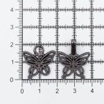 Крючки пришивные декоративные 35х20 мм, pewter, 10 шт