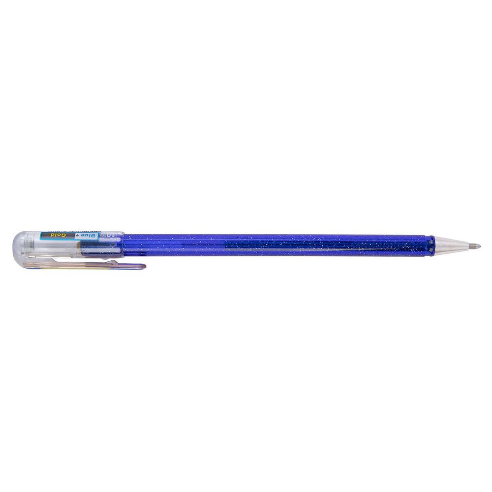 Ручка гелевая Pentel Hybrid Dual Metallic, 1 мм, K110-DXCX синий, золотой
