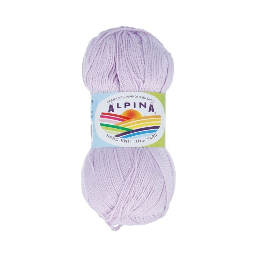 Пряжа Alpina Holly / уп.10 мот. по 50г, 200м, 624 св.сиреневый