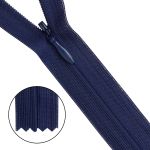 Молния потайная (скрытая) Т3 (3 мм) 1 зам., н/раз., 50 см, т.синий, 31273 / 50, 10 шт