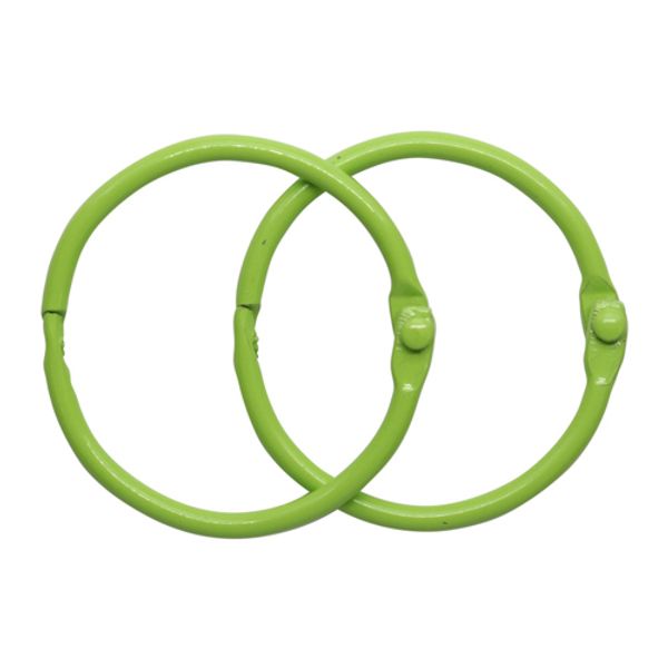 Кольца для альбомов 3,5см, уп/2 шт, салатовый