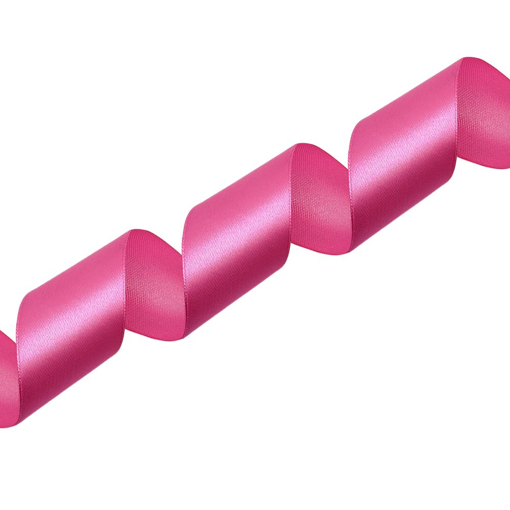 Лента атласная 1-сторонняя 50.0 мм / 22.86±1 метров, 023 светлая фуксия, Globus