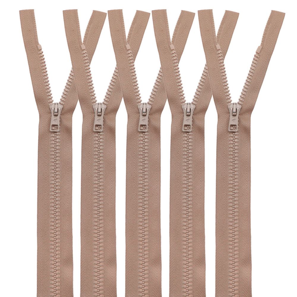 Молния трактор Arta Т6 (6 мм) 1 зам., разъем., 75 см, цв. 071 св.бежевый, уп.5 шт