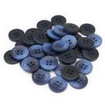 Пуговицы 4 прокола 24L (синий), 36 шт