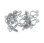 Крючки пришивные 18х9 мм, 6 шт, никель, KOH-I-NOOR 30 (6005 №2/0)