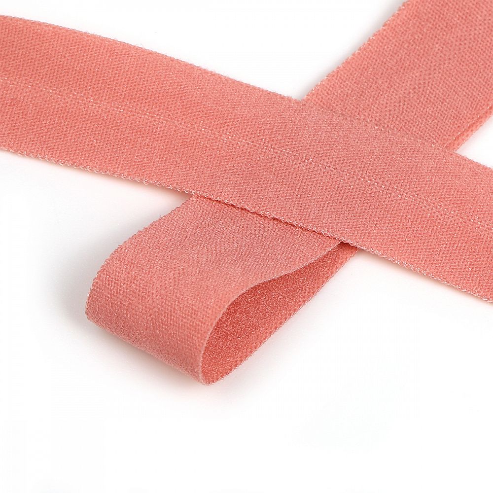Резинка бельевая (окантовочная) матовая 15.0 мм / 1000 метров, розовый персик F154