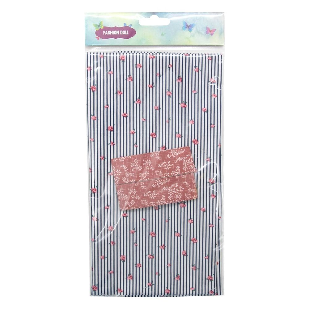 Ткань для рукоделия в наборе х/б с лентой 48х50см+1,5м (25666/25300 розовый) 29487