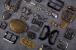 Пряжка ременная металл 50х30 мм, 1 шт, 23 шлифованный никель (с лаковым покрытием), Micron GB 1617
