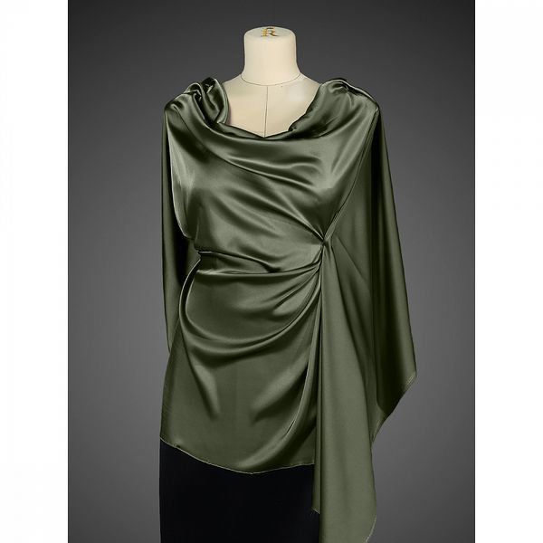 Шелк Армани 90 г/м², 150 см / 2 метра TBYArm-134 цв.134 полынь