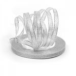 Лента металлизированная 6.0 мм / 22.85±1 метра, цв. серебро, Magic4Hobby, упак. 5 шт