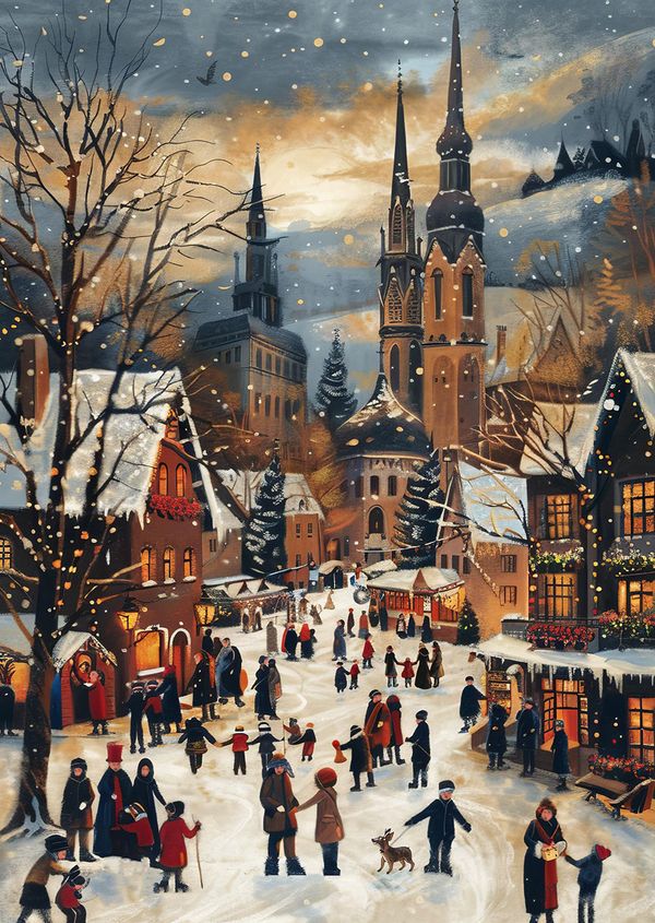 Пазл 1000 элементов, Зимние гуляния, Фрея PZL-1000/57