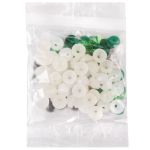 Глаза пластиковые с блестящей вставкой ⌀11 мм, 50 шт, зеленый, HobbyBe PGSB-11F