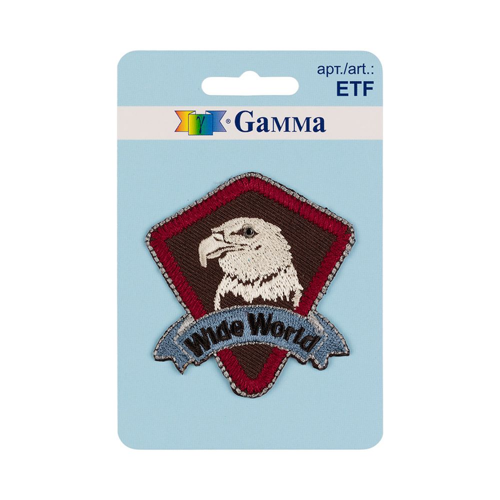 Термоаппликация №03, 1 шт, 01-303 Wide World 5.5х5.9 см, Gamma ETF