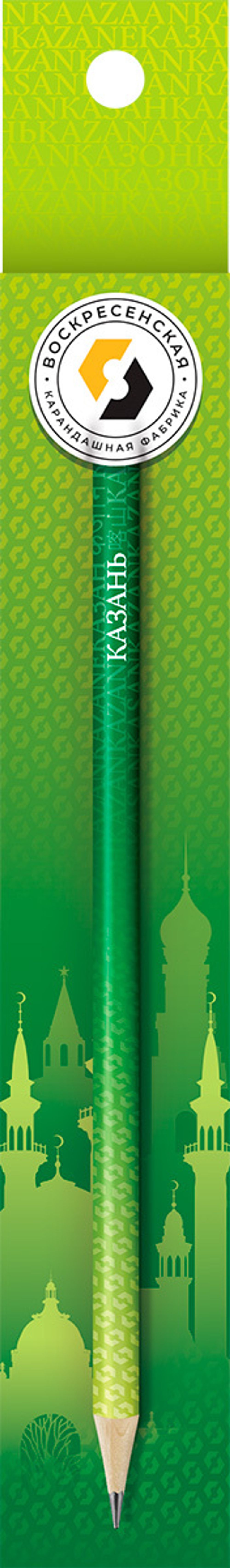 Карандаш чернографитный заточенный ТМ (HB), 4 шт, Казань, ВКФ SUV-042