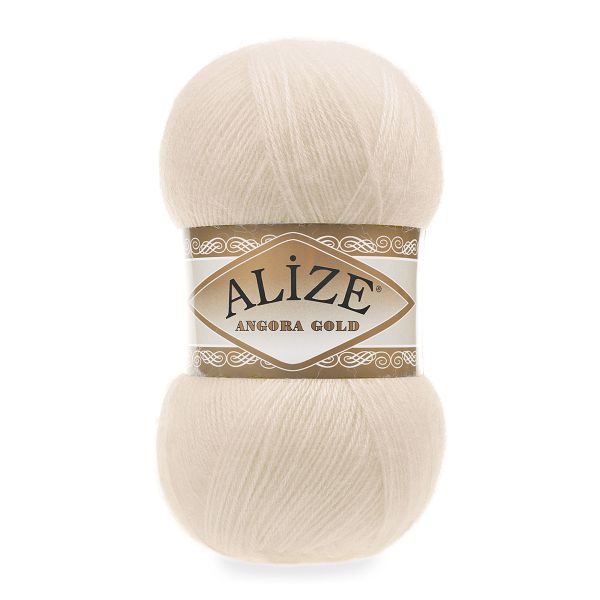 Пряжа Alize (Ализе) Angora Gold / уп.5 мот. по 100 г, 550м, 067 экрю A