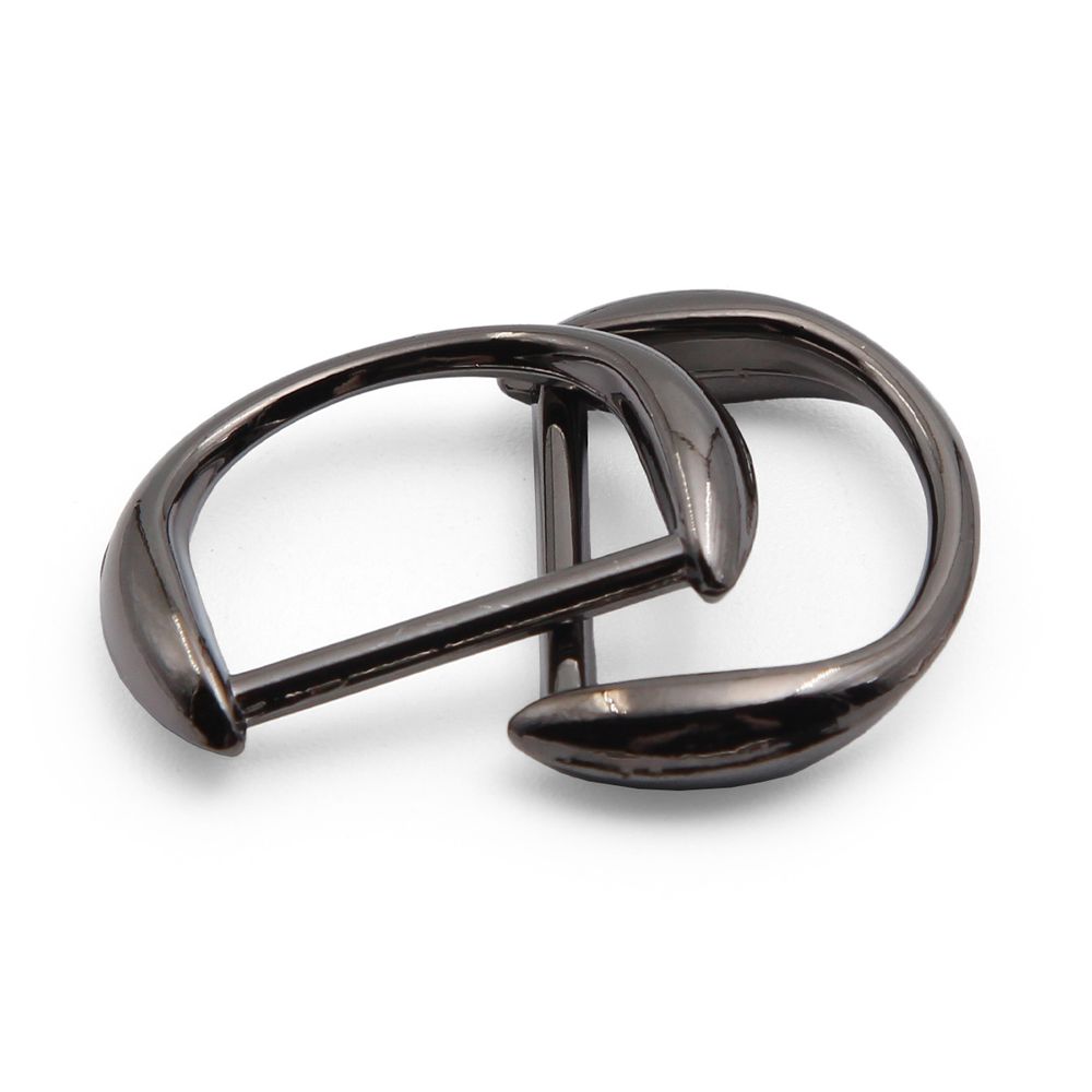 Полукольцо декоративное металл 12.0 мм (in), (внешн. 20х14 мм), 4 шт, олово черный никель, MT-1855