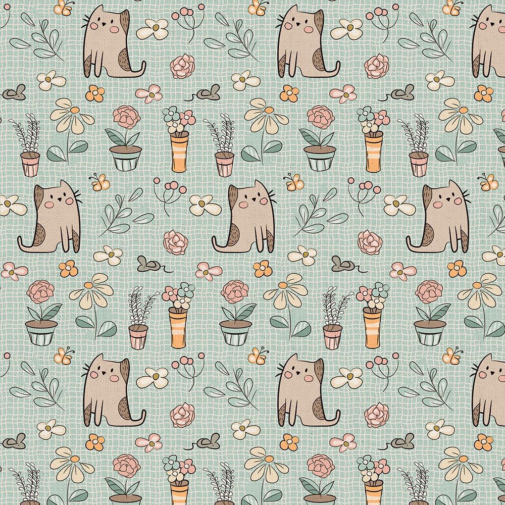 Ткань для пэчворка Peppy Мартовская песня, отрез 50х55 см, 146 г/м², МП-05 зеленый, Peppy