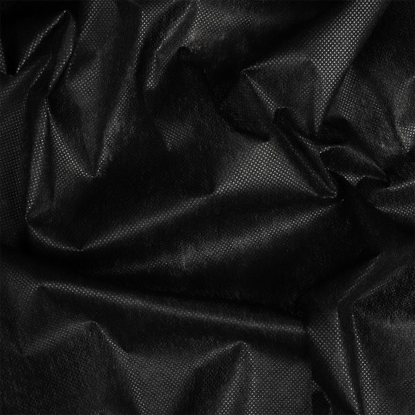 Флизелин клеевой точечный 35 г/м², цв.черный, шир.90см, 100м