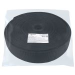 Стропа (ременная лента) 50 мм / 30 метров, толщ. 1.1 мм, [28 г/пог.м], 100% п/п, 0 черный, Gamma 3077