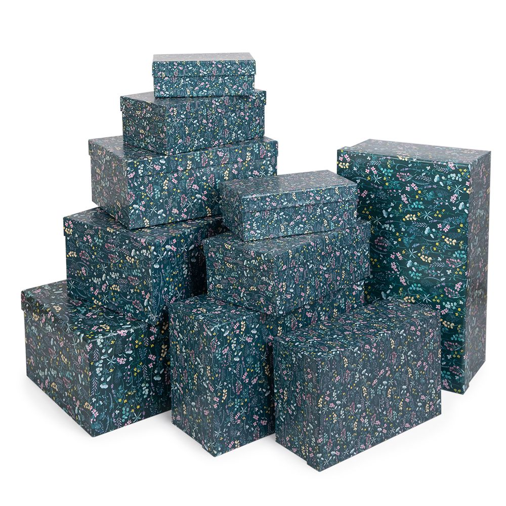 Набор подарочных коробок, 10 шт, 04 цветы, Stilerra SBOX-R4