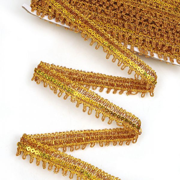 Тесьма отделочная 27 мм, 13-6413 цв.золото уп.13.71м