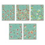 Тетрадь ученическая школьная, выборочный лак, A5+ 24 л. на скобе 65 г/м², белизна 100% 30 шт, клетка, 000715 Живой лес, Светоч 24ТЕТк-003